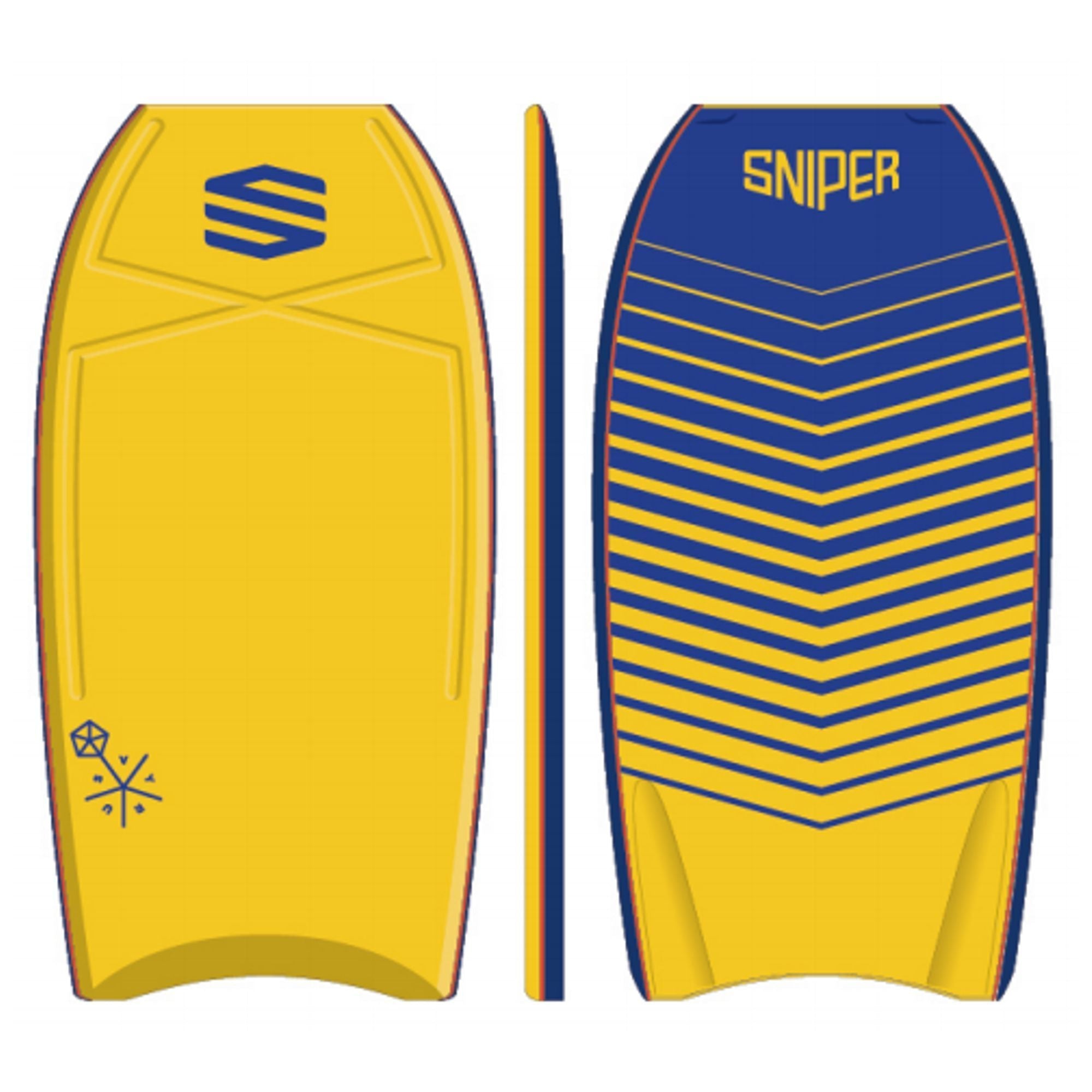 Sniper Bodyboard yellow
