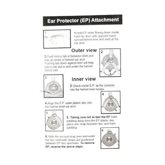 GATH Helm Ear Pocket für SFC Convertible+Gedi