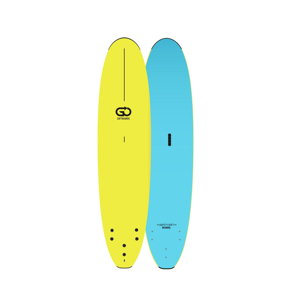 GO Surfboard School Safety Softboard 9.0 wide body Gelb