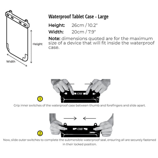 OverBoard wasserdichte iPad Tasche
