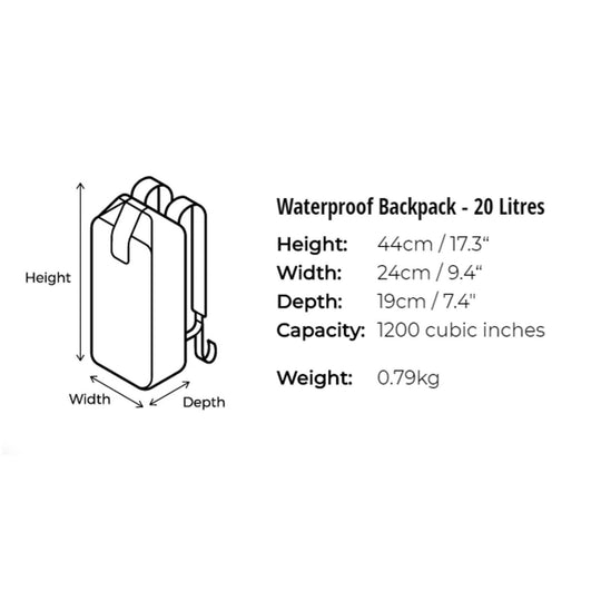 OverBoard wasserdichter Rucksack LIGHT