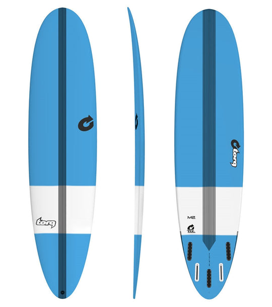 Surfboard TORQ TEC M2.0 7.2 Blaue Rail