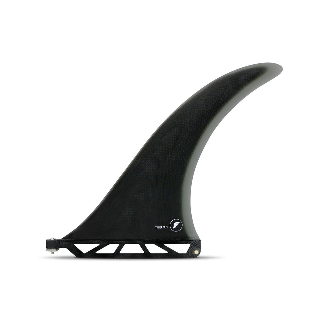 FUTURES Single Fin Tiller 9.0 Fiberglass US base Schwarz