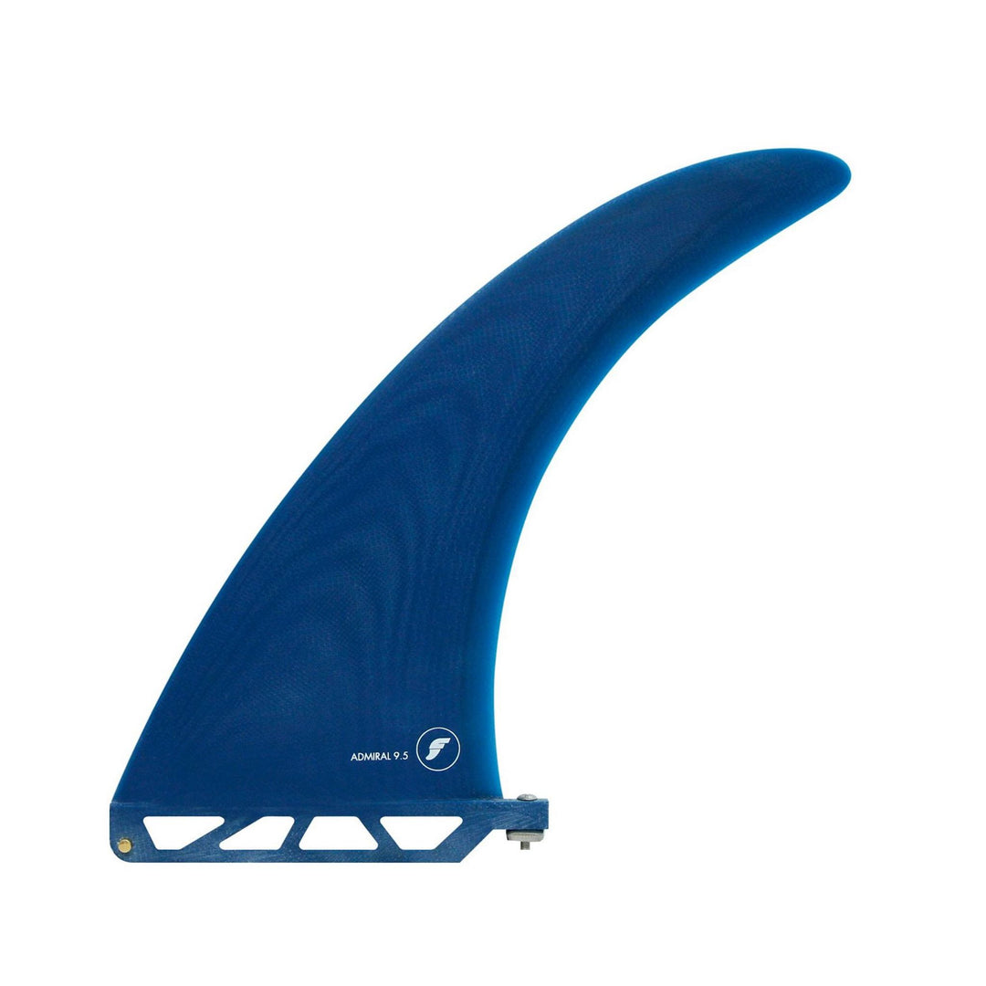 FUTURES Single Fin Admiral 9.5 Fiberglass US base Blau