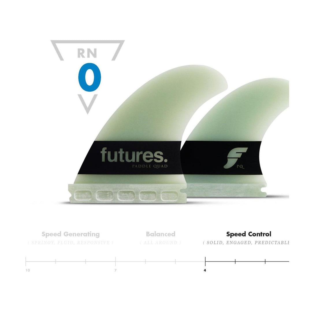 FUTURES Big Wave Quad Fin Set Paddle Gun G10 N/A Grün