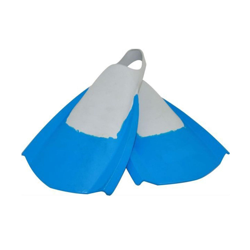 WAVE POWER Bodyboard Flossen XL 44-46 Blau Grau