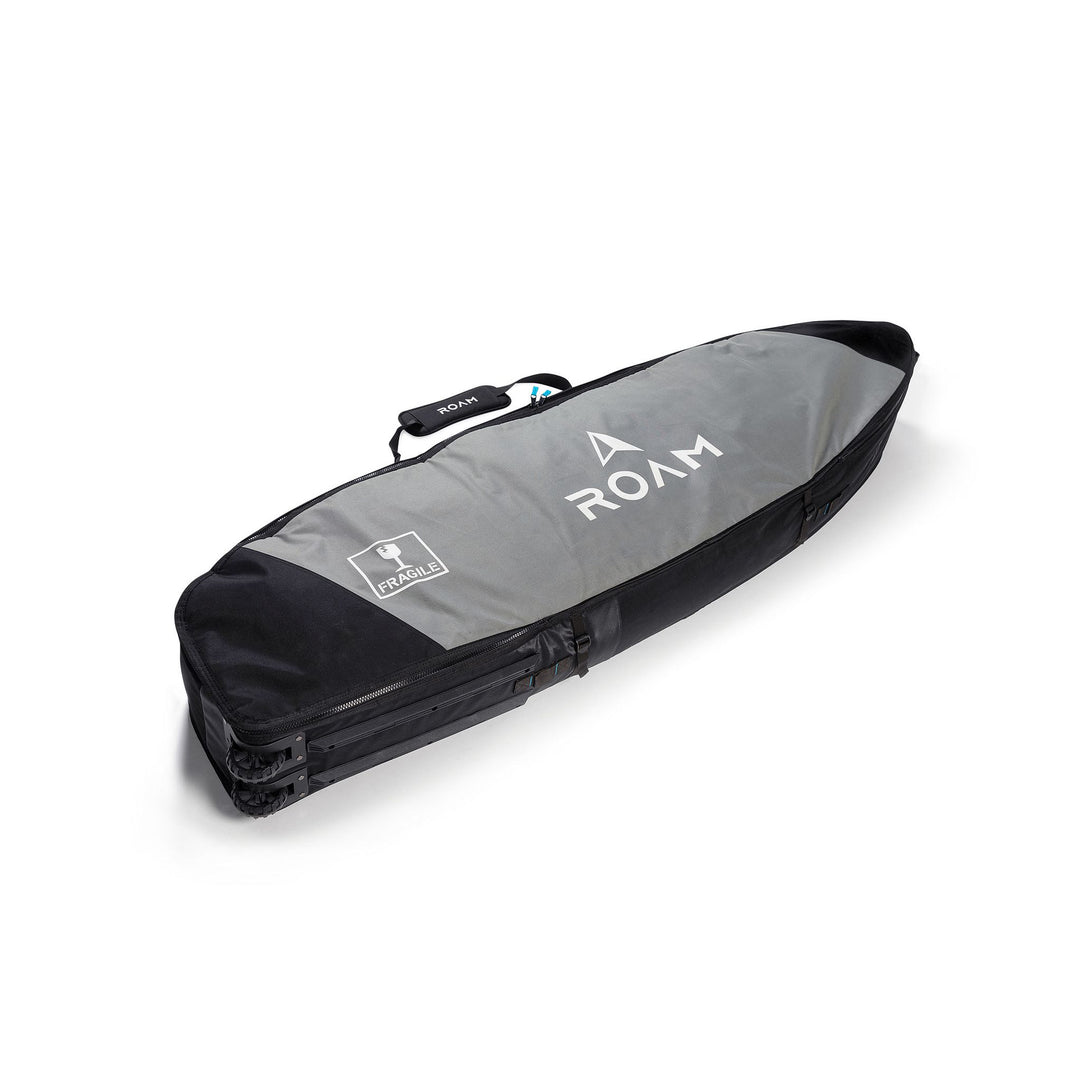 ROAM Boardbag Surfboard Coffin Wheelie Grey
