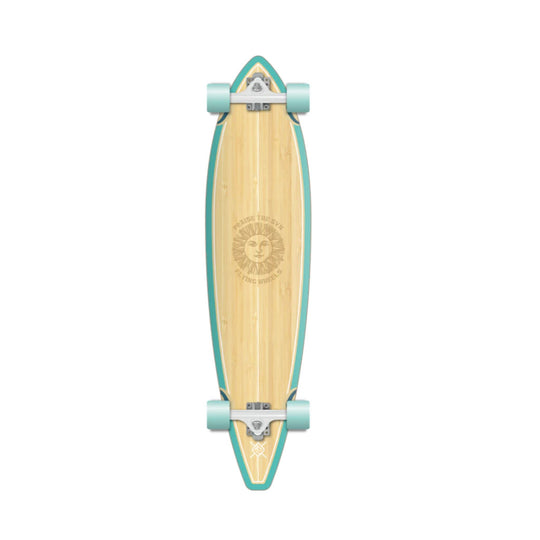 Flying Wheels Gun Skateboard 39 Praise Blau