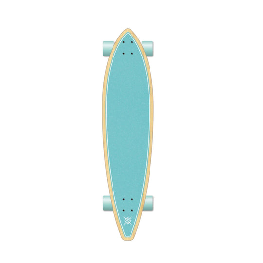 Flying Wheels Gun Skateboard 39 Praise Blau