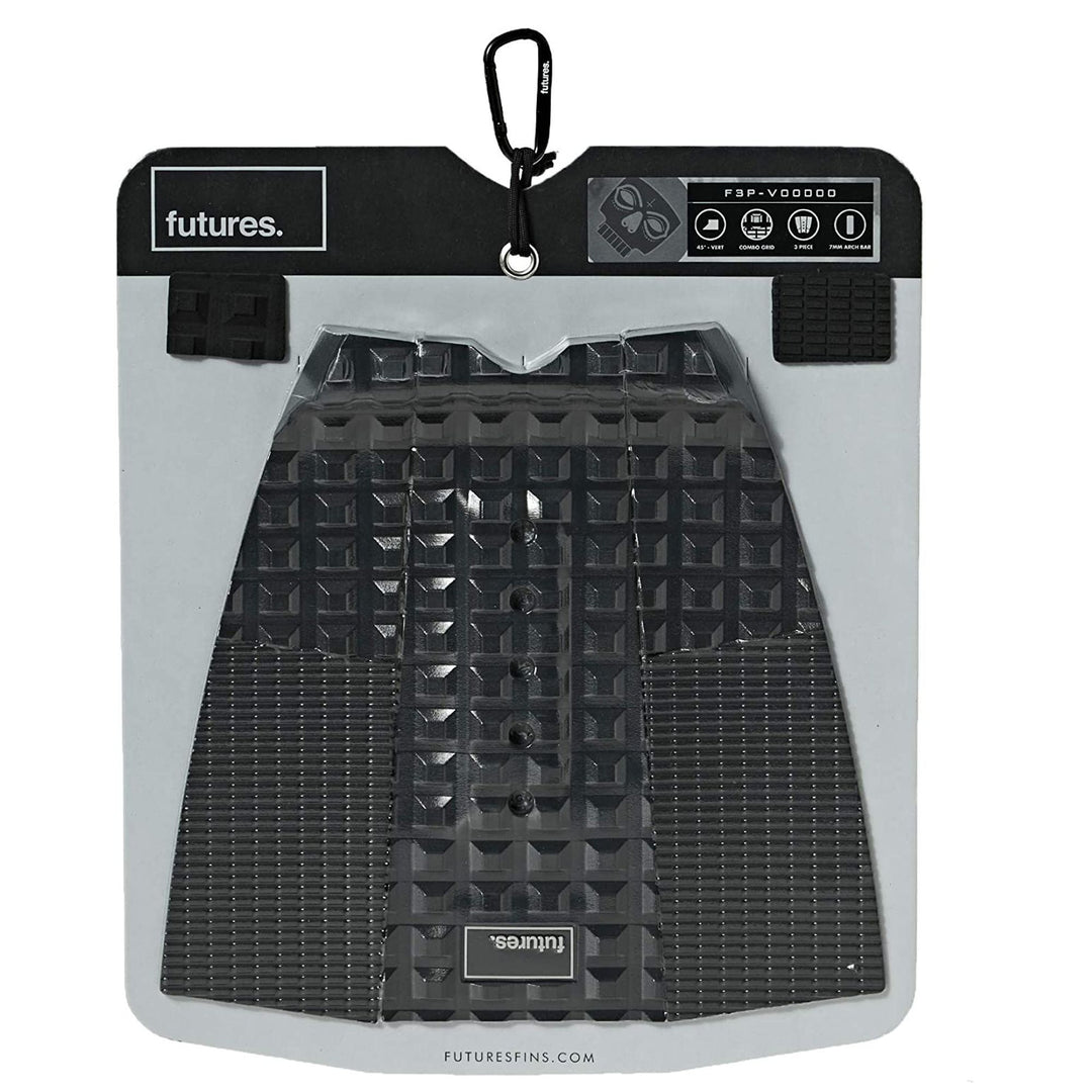 FUTURES Traction Pad Surfboard Footpad 3pc Voodoo