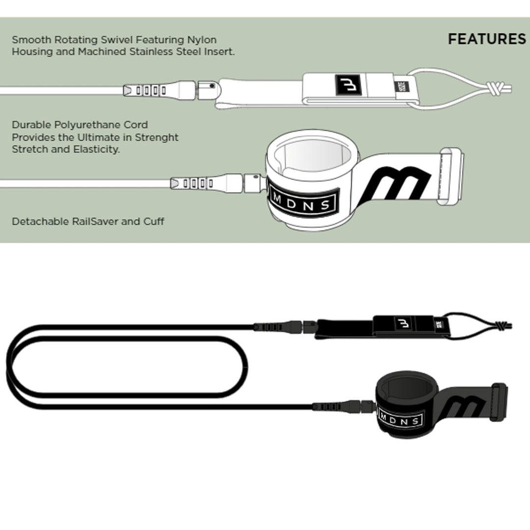 MDNS Surfboard KNIE Leash