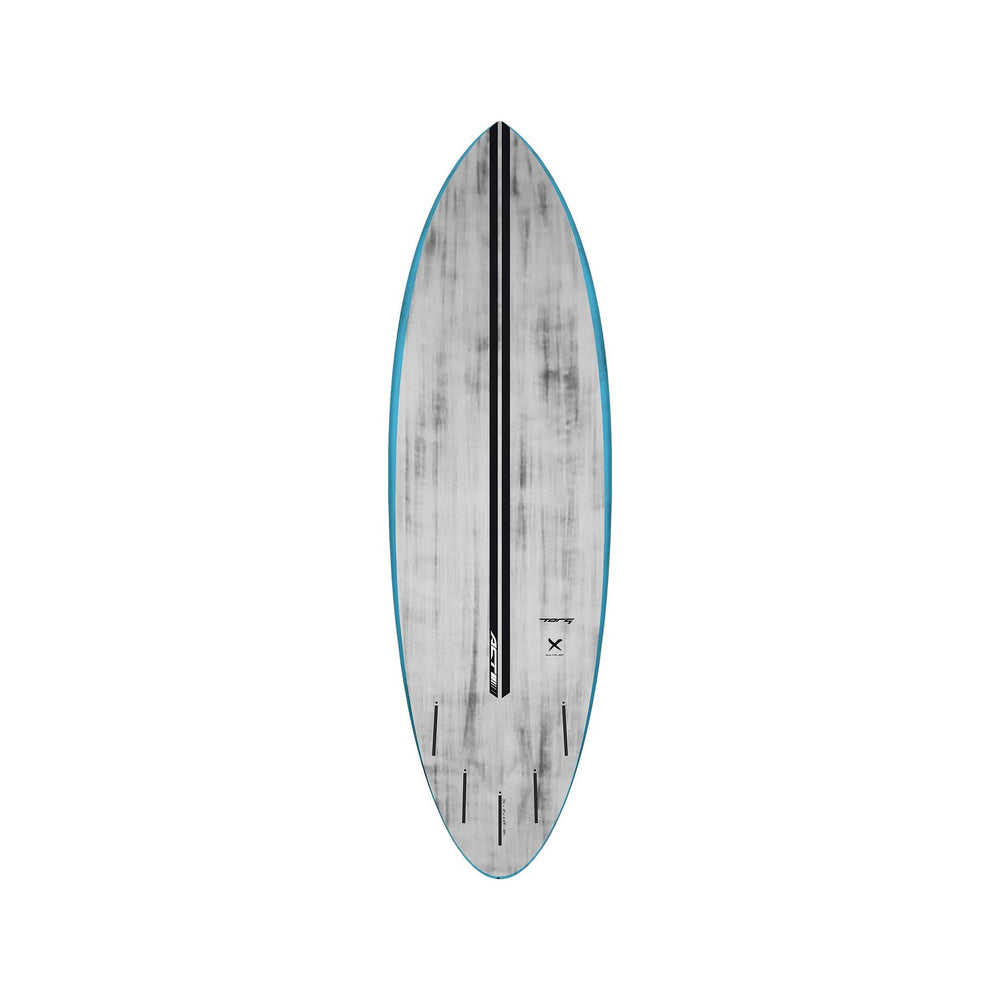 Surfboard TORQ ACT Prepreg Multiplier Grey Blue Hybrid