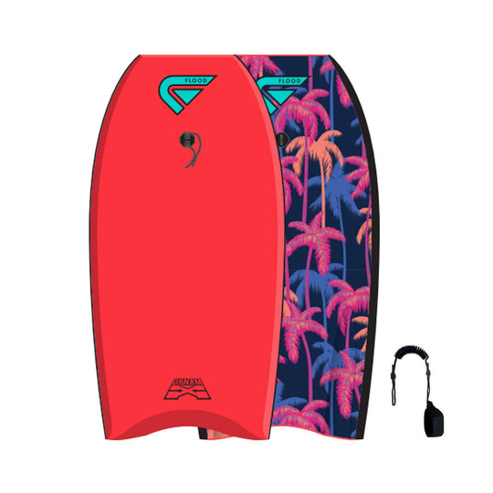 FLOOD Bodyboard Dynamx Stringer 42 Red Palm II