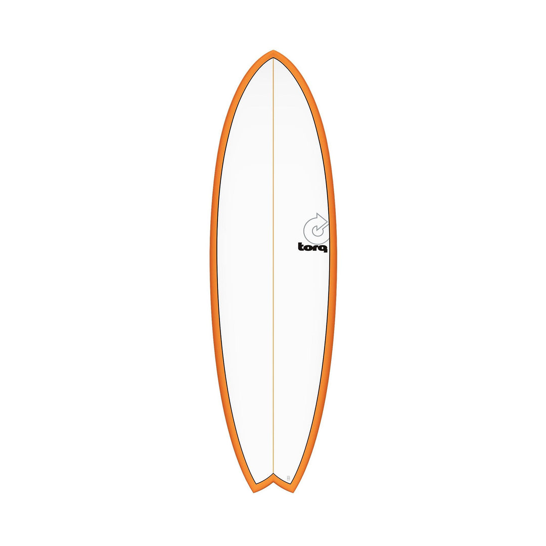 Surfboard TORQ TET MOD Fish Orange Rail