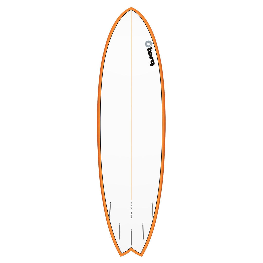 Surfboard TORQ TET 6.6 MOD Fish OrangeRail