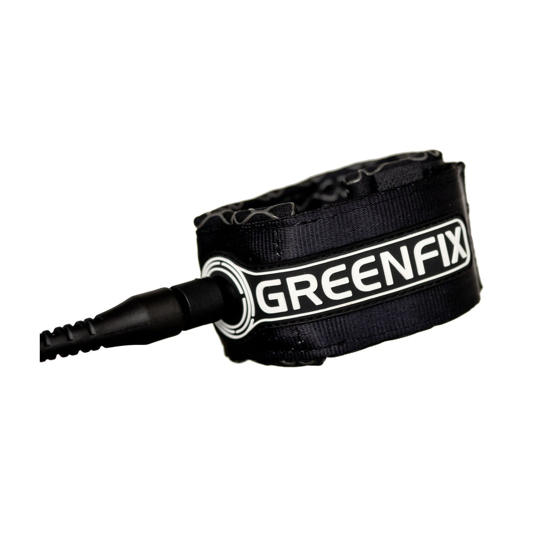 GREENFIX Surfboard Leash Recycled PU 8.0 Black ECO
