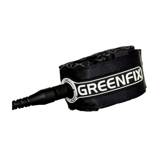 GREENFIX Surfboard Leash Recycled PU 8.0 Black ECO