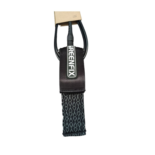 GREENFIX Surfboard Leash Recycled PU 8.0 Black ECO