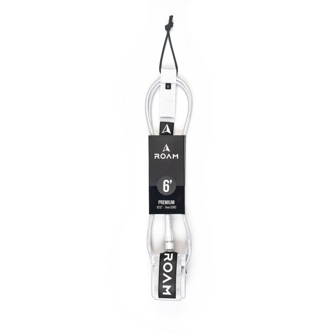 ROAM Surfboard Leash Premium 9.0 Weiss