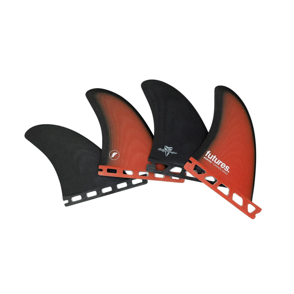 FUTURES Quad 4 Fin Set Billy Kemper Fiberglass Unisize Rot