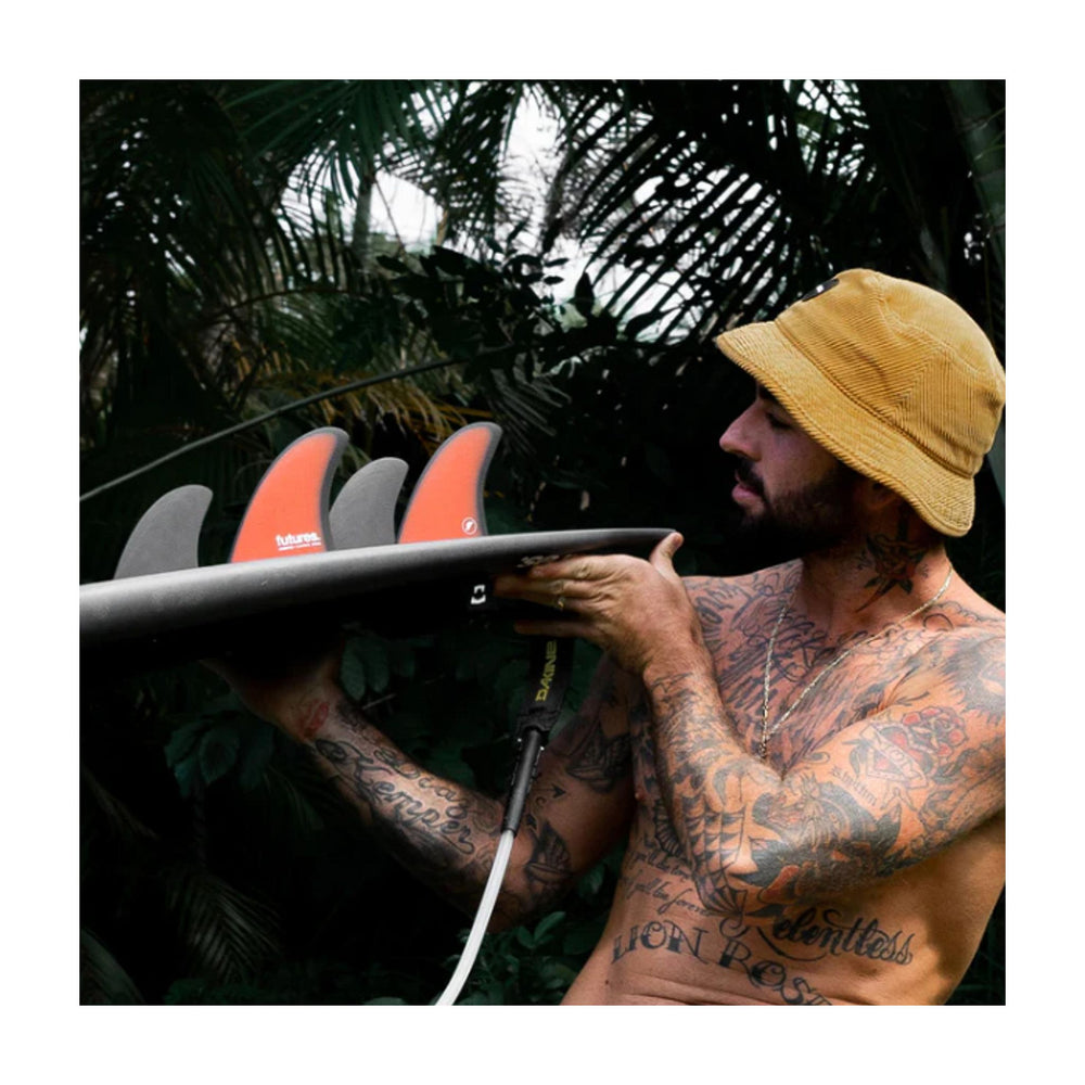 Futures Quad 4 Fin Set Billy Kemper Fiberglass Unisize Red 2.8