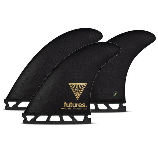 FUTURES Thruster Fin Set Dark Arts Fiberglass