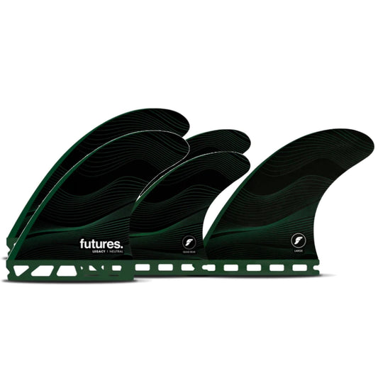FUTURES Quad Thruster 5 Fin Set Legacy Honeycomb