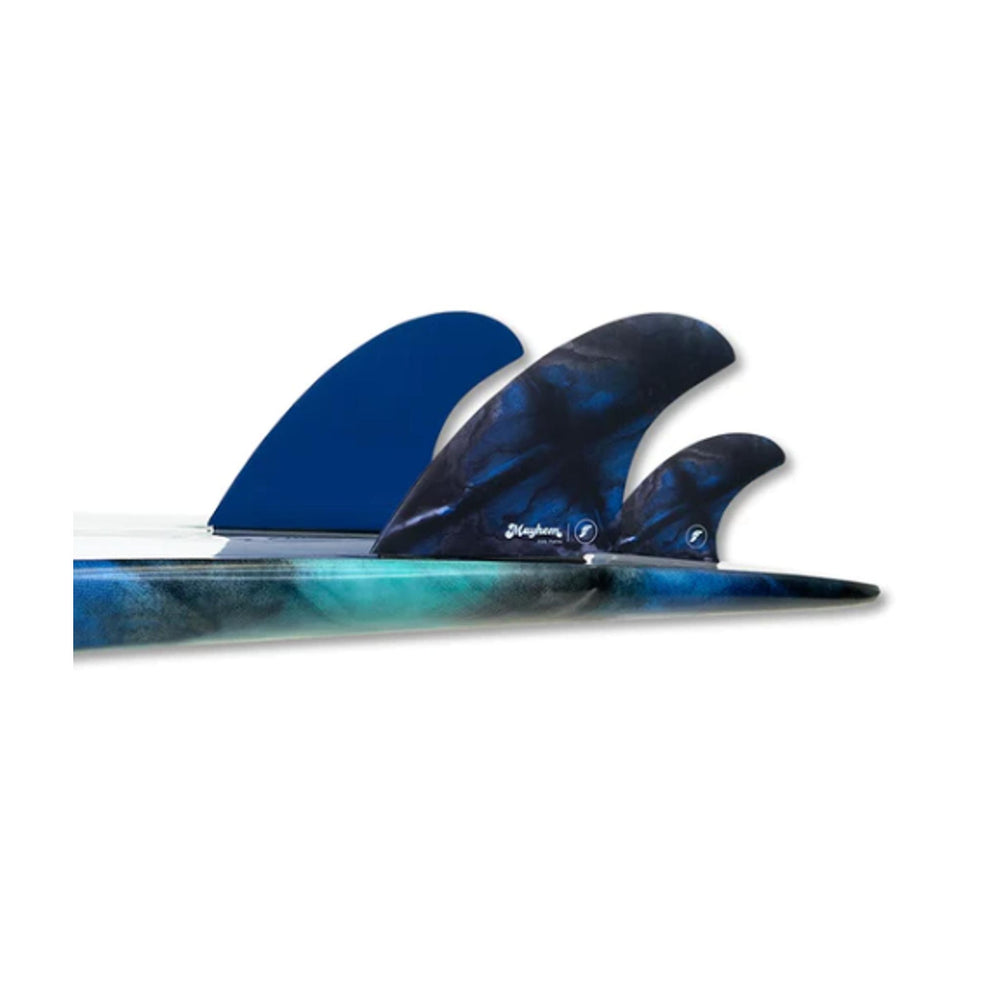 FUTURES Twin+1 Fin Set Mayhem Evil Honeycomb L Schwarz