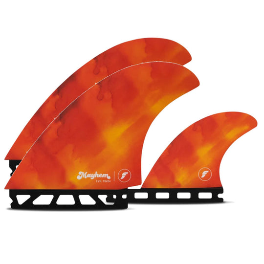 FUTURES Twin+1 Fin Set Mayhem Evil Honeycomb