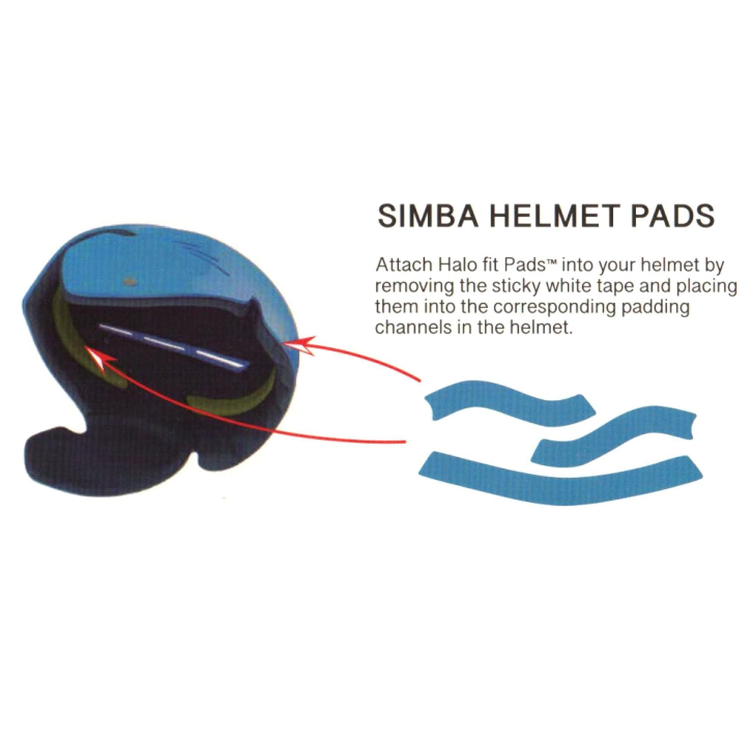 SIMBA SURF Helm Halo fit Pads Passstreifen