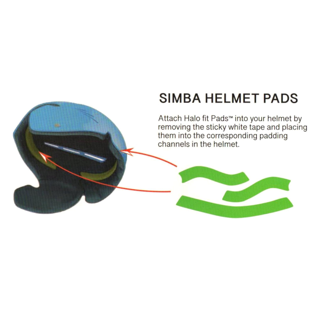 SIMBA SURF Helm Halo fit Pads Passstreifen