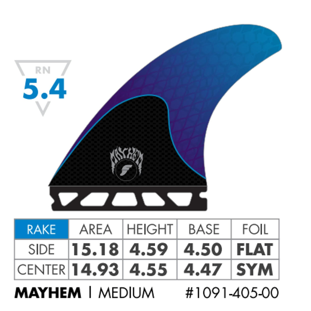 FUTURES Thruster Fin Set Mayhem 3.0 Honeycomb