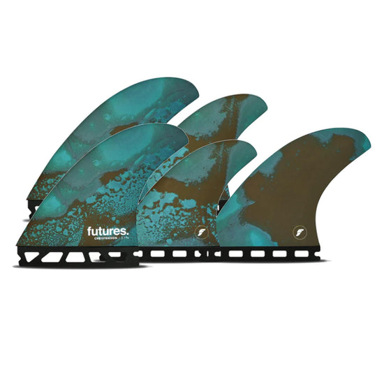 FUTURES Quad Thruster 5 Fin Set Christenson Honeycomb