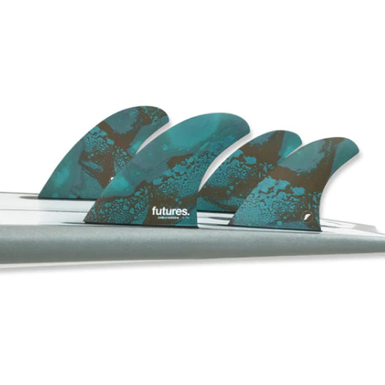 FUTURES Quad Thruster 5 Fin Set Christenson Honeycomb