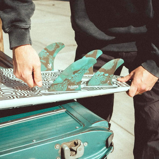 FUTURES Quad Thruster 5 Fin Set Christenson Honeycomb