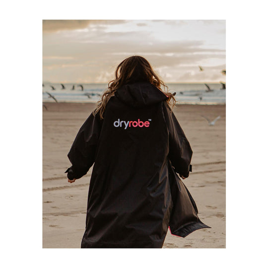 DRYROBE Advance Long Sleeve Schwarz Pink Adult