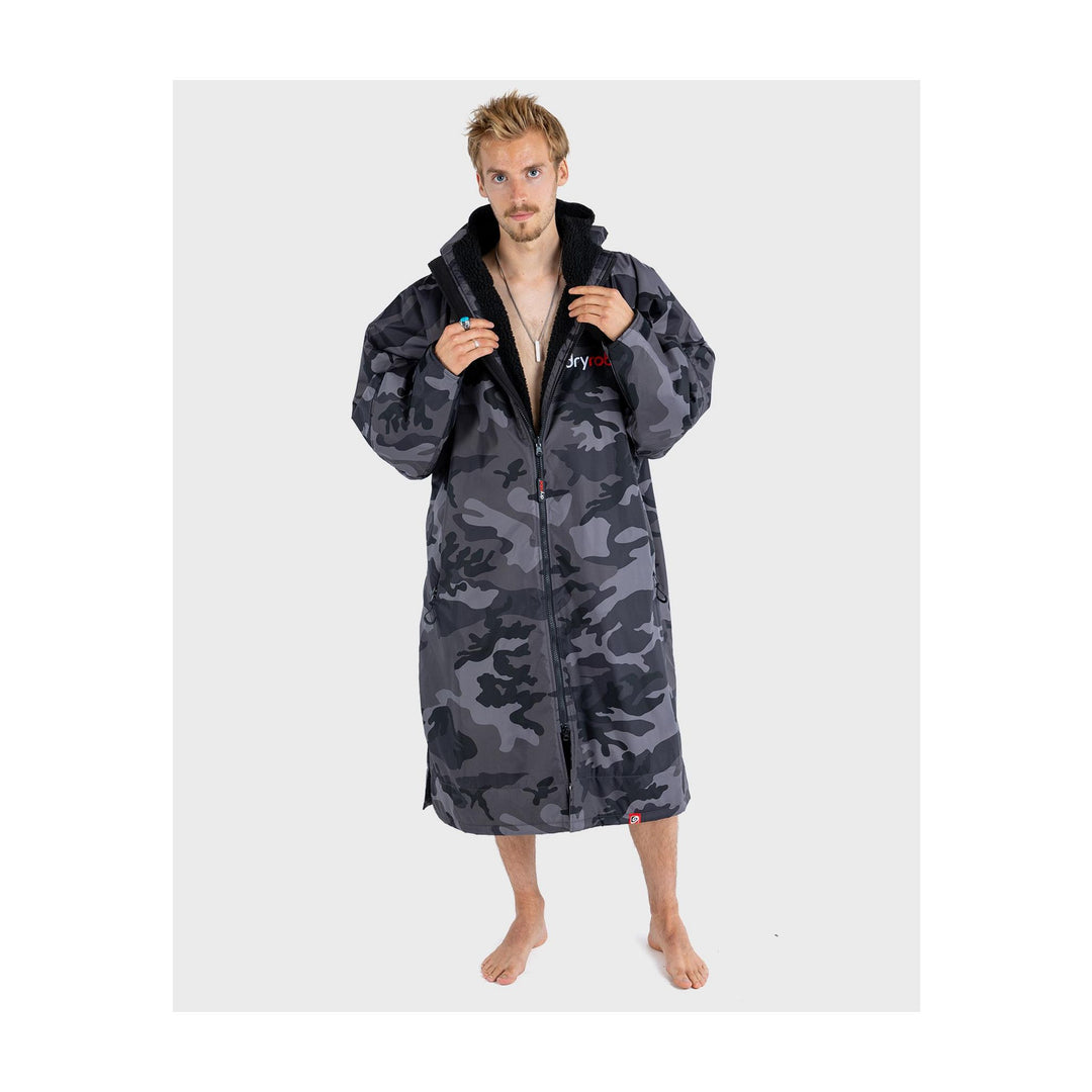 DRYROBE Advance Long Sleeve Schwarz Camo Adult