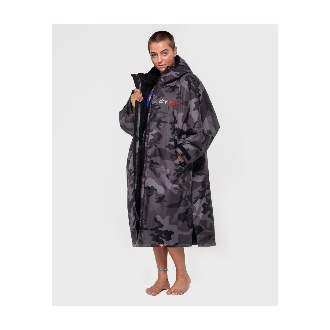 DRYROBE Advance Long Sleeve Schwarz Camo Adult