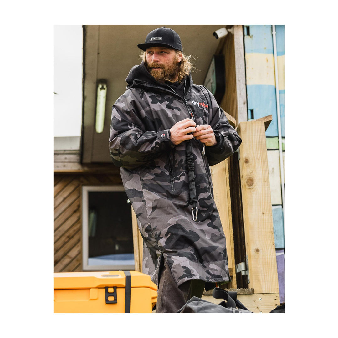 DRYROBE Advance Long Sleeve Schwarz Camo Adult