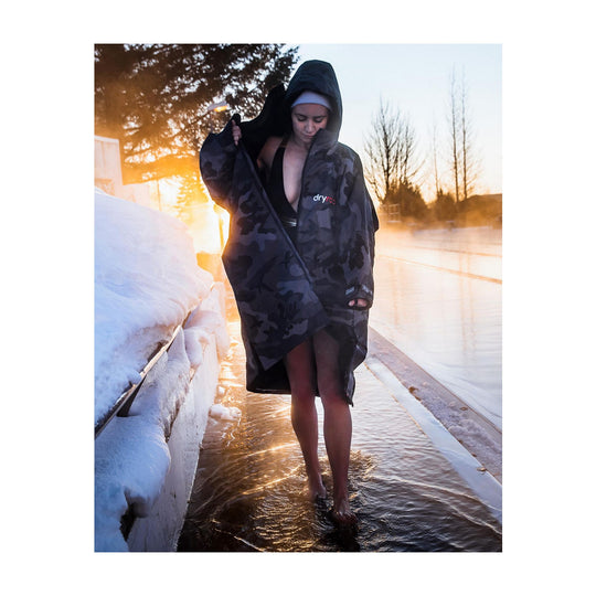 DRYROBE Advance Long Sleeve Schwarz Camo Adult