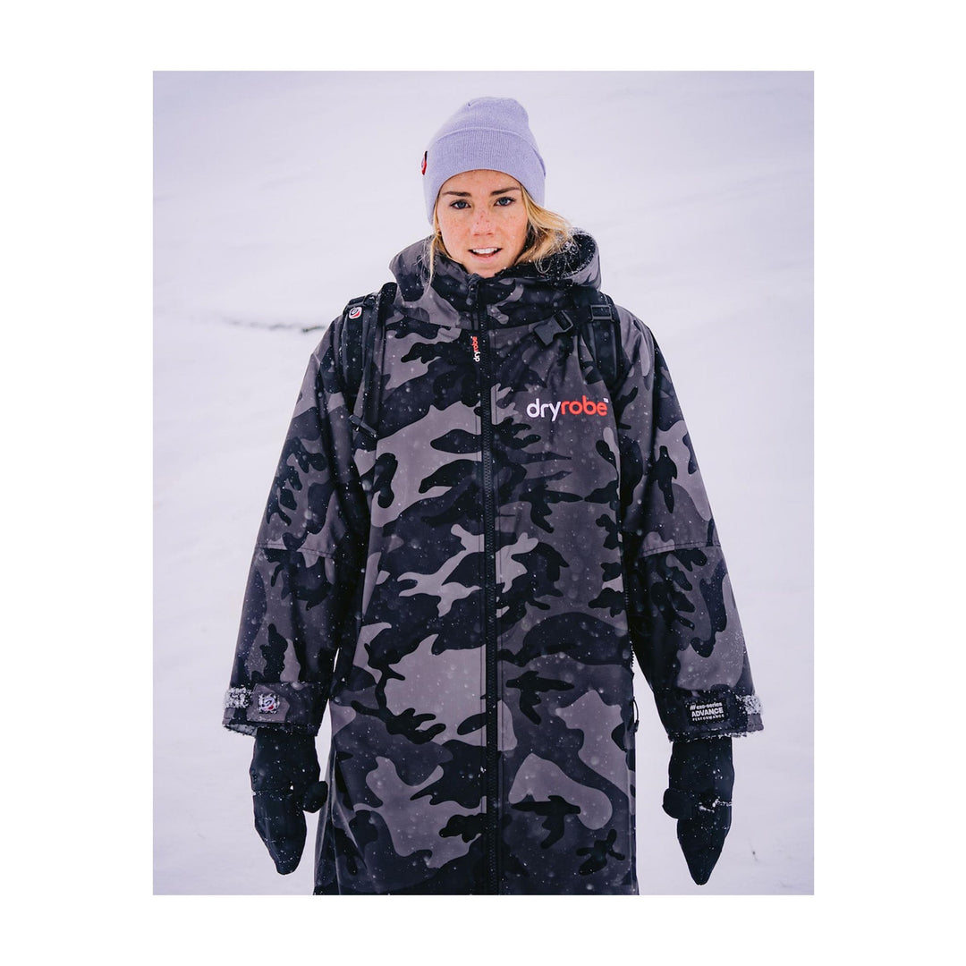 DRYROBE Advance Long Sleeve Schwarz Camo Adult