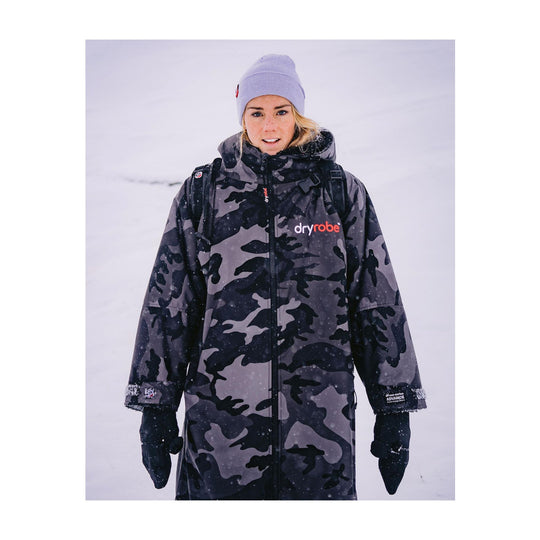 DRYROBE Advance Long Sleeve Schwarz Camo Adult