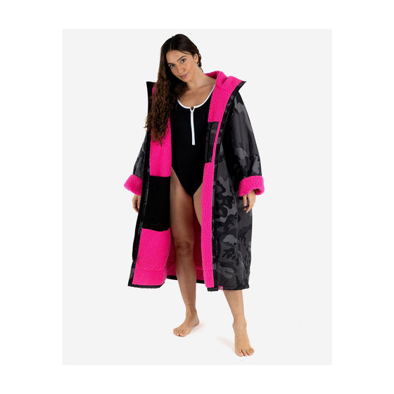DRYROBE Advance Long Sleeve Schwarz Camo Pink Adult