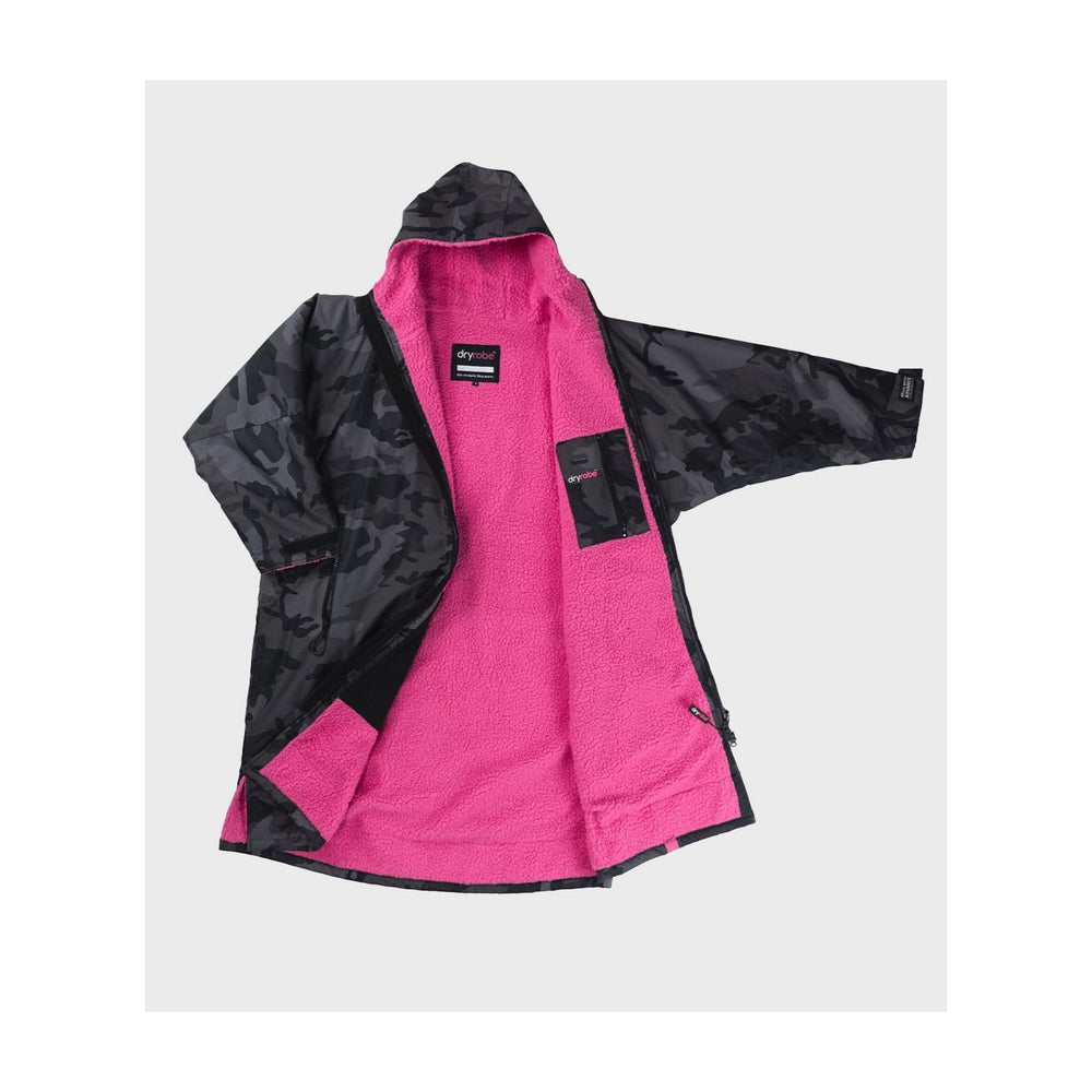 DRYROBE Advance Long Sleeve Schwarz Camo Pink Adult