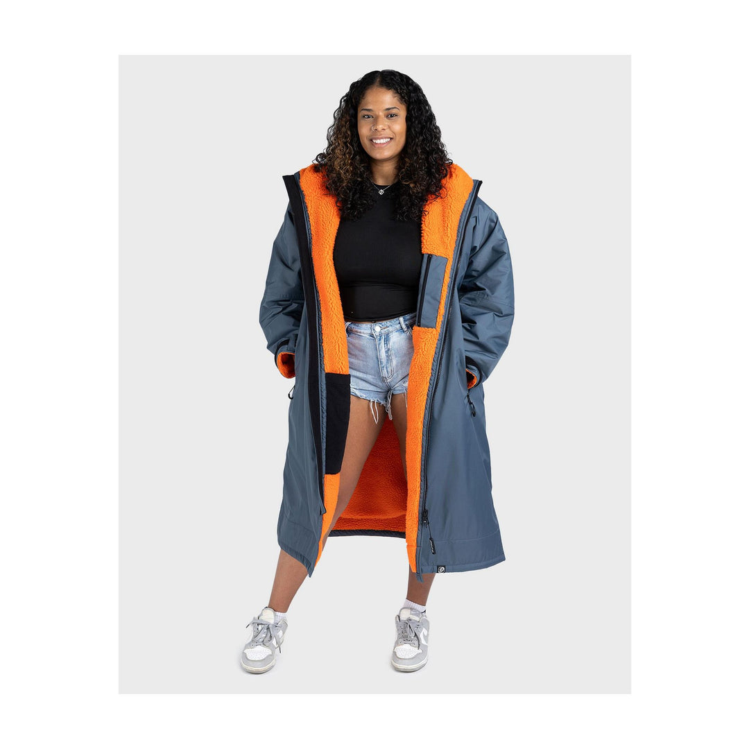 DRYROBE Advance Long Sleeve Dunkelgrau Orange Adult