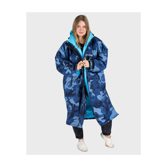 DRYROBE Advance Long Sleeve Blau Camo Blau Adult