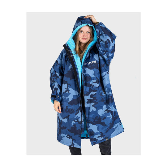 DRYROBE Advance Long Sleeve Blau Camo Blau Adult