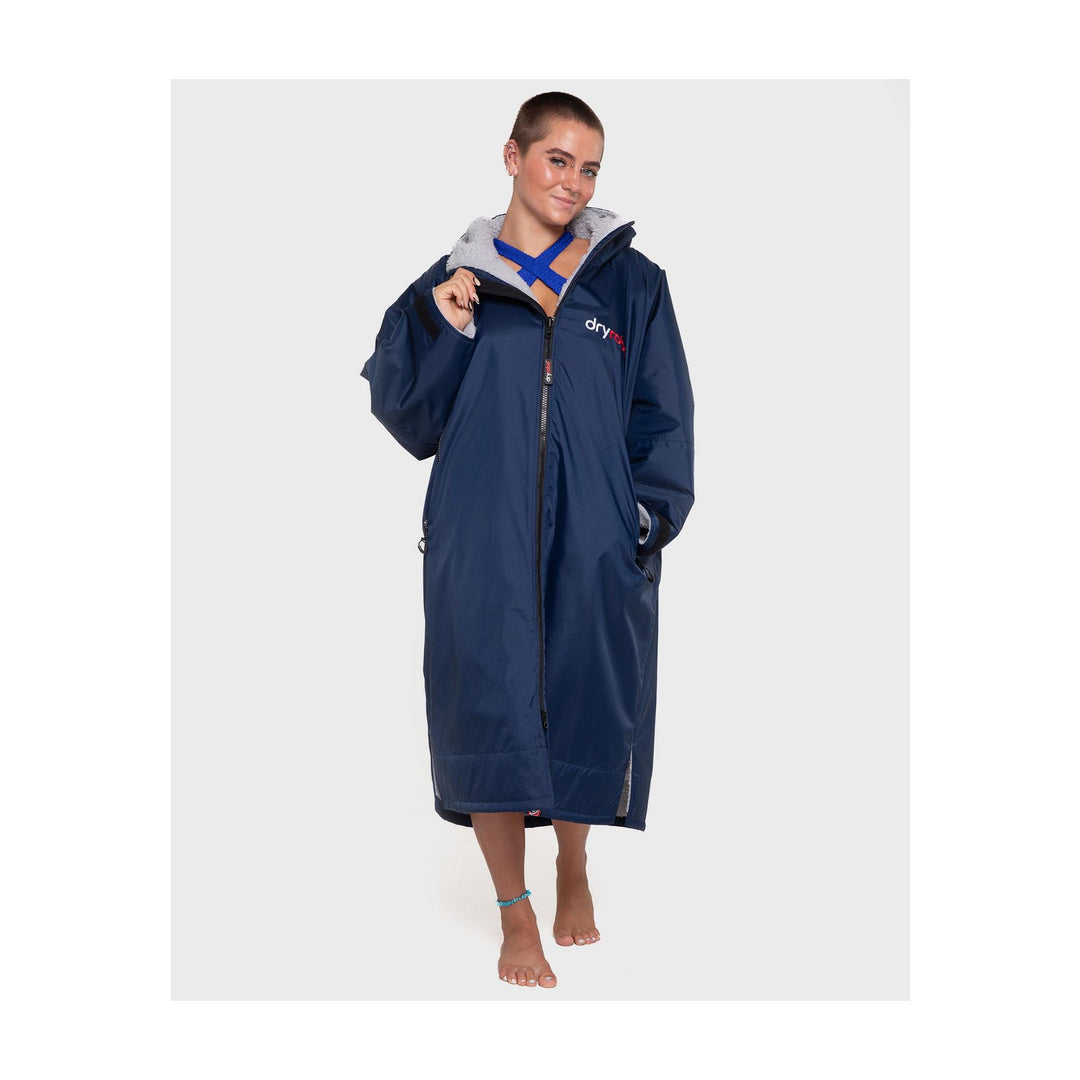 DRYROBE Advance Long Sleeve Navy Grau Adult