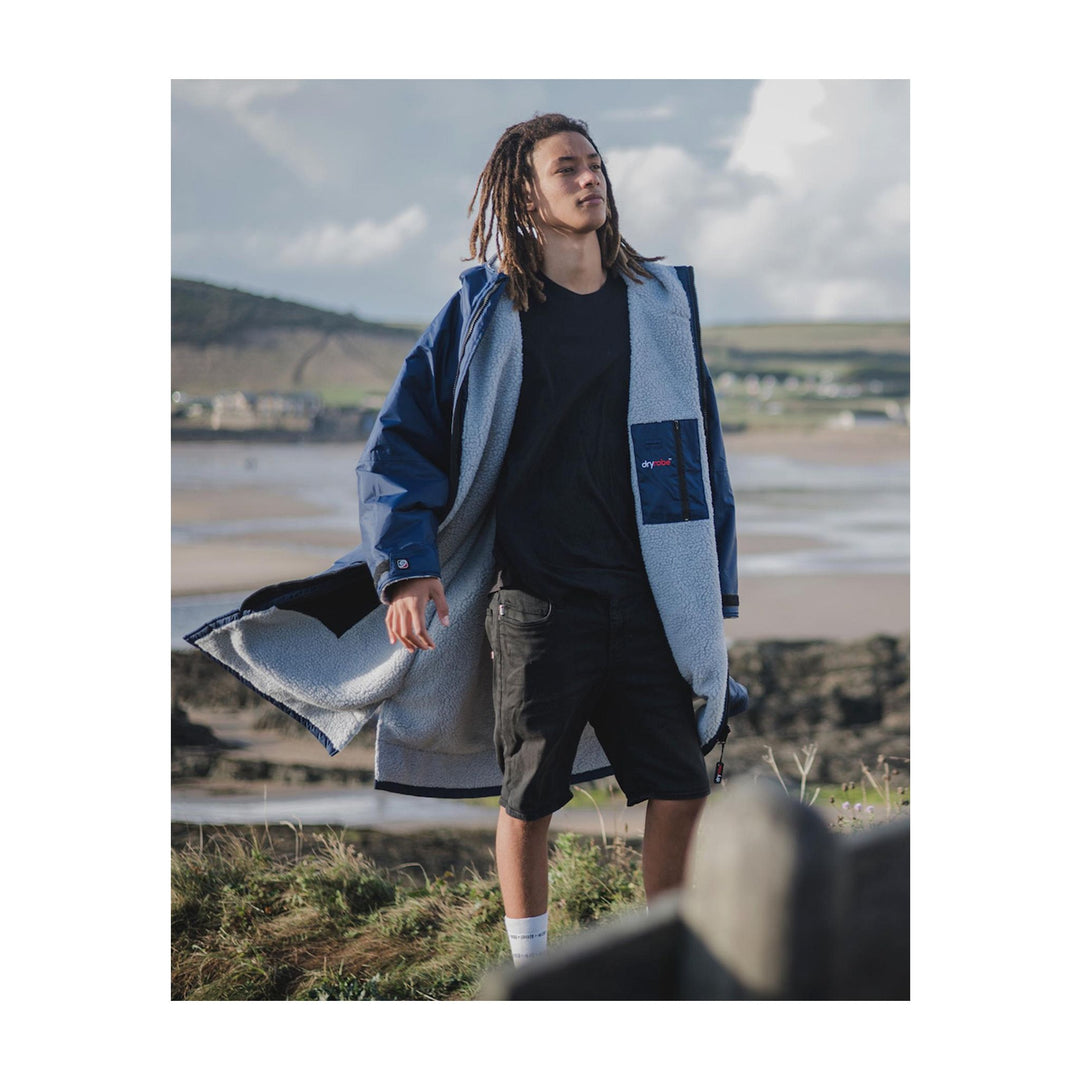 DRYROBE Advance Long Sleeve Navy Grau Adult