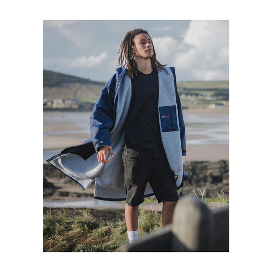 DRYROBE Advance Long Sleeve Navy Grau Adult